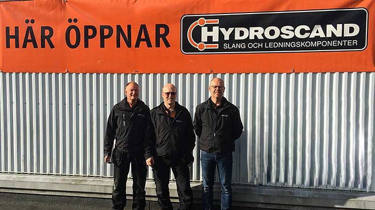 Fr. v. Clas Lindahl, Hydroscand Vetlanda, Henrik Wijk, Hydroscand Nässjö och Johan Dahlberg, Hydroscand Jönköping.