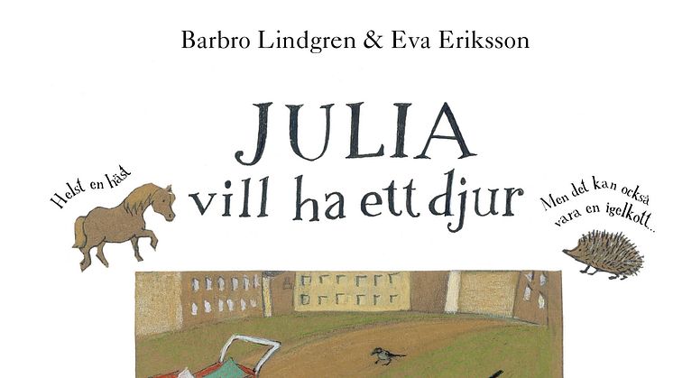 Omslag till Julia vill ha ett djur av Barbro Lindgren