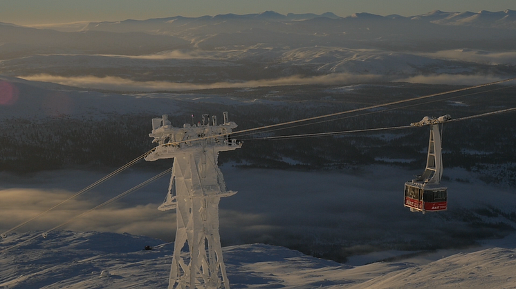 Åre, som nästa vinter står värd för världens nästa stora vintersportevenemang efter OS, alpina VM 2019, lockar allt fler gäster till sina evenemang. Foto: SkiStar