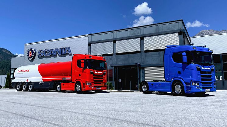 Zwei neue Scania 540 S sind seit kurzem für die Spedition Gutmann aus Innsbruck unterwegs.
