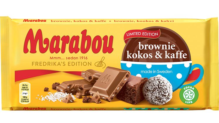 Marabou brownie, kokos & kaffe