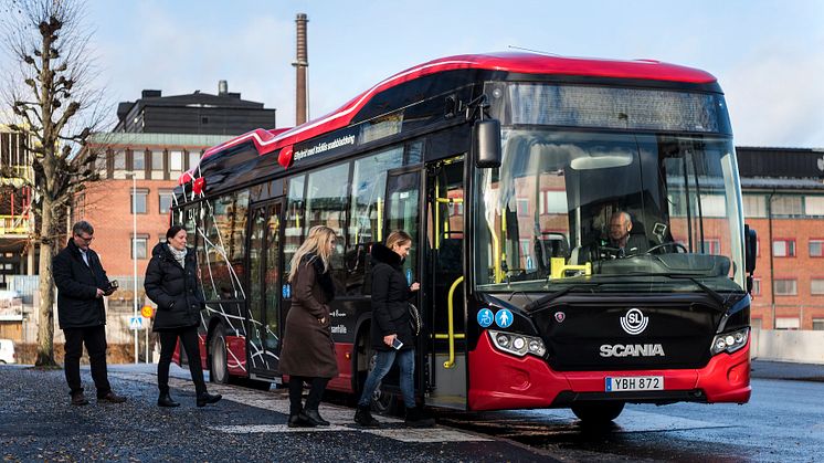 Unik elbuss - snart i SL:s busstrafik