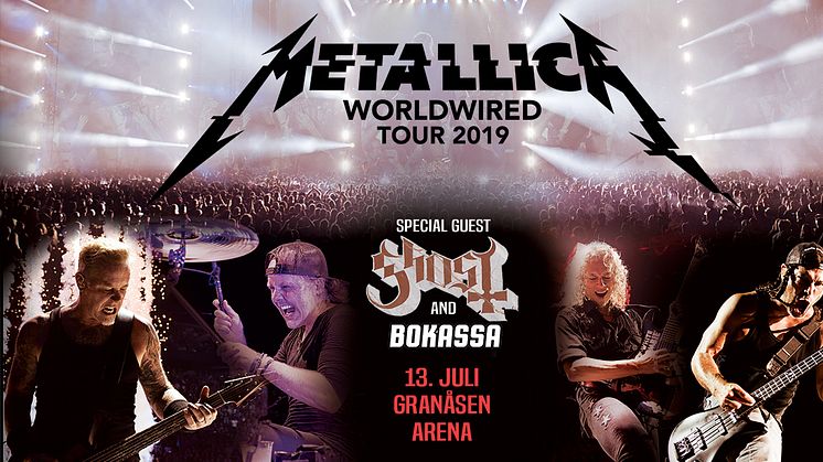 METALLICA VENDER TILBAKE TIL NORGE I 2019!