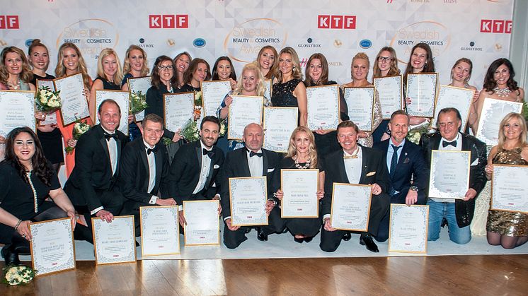 Glitter och glamour på årets Swedish Beauty & Cosmetics Awards