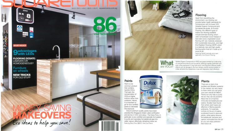 Evorich Flooring Featured In May Issue Of Squarerooms Magazine 2013