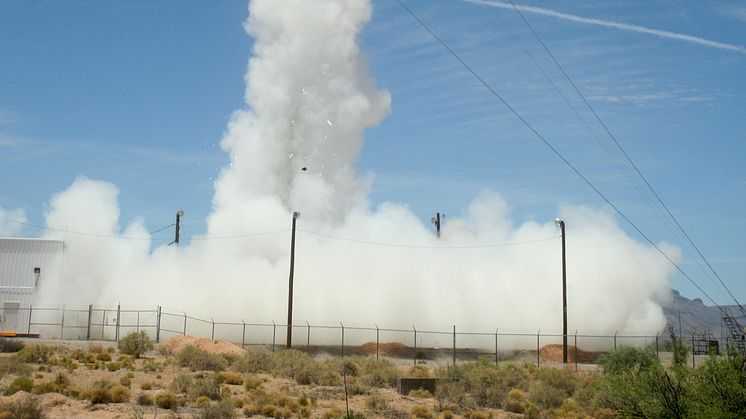 The Hi-C imager being fired into the Earth's atmosphere from a New Mexico missile range