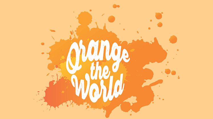 Vi stöder Orange Day - för avskaffandet av våld mot kvinnor 