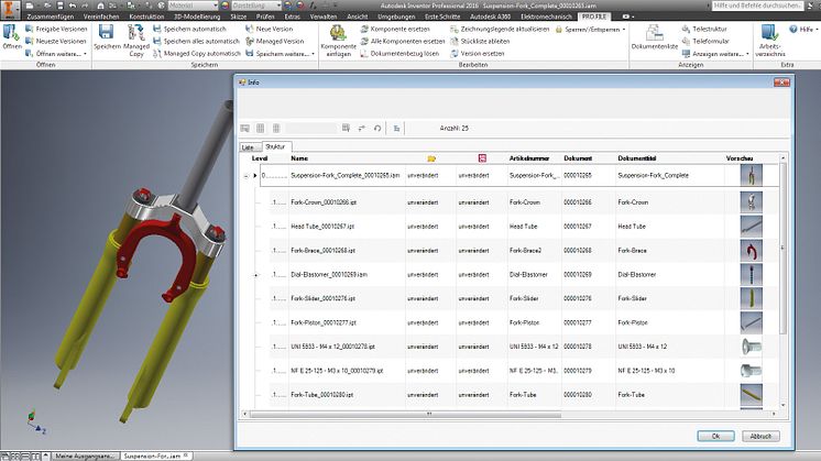 Neue Version von PRO.FILE bietet PDM/PLM-Funktionalität für AutoCAD 2016