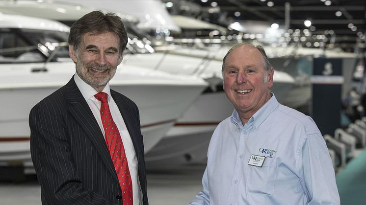 Stephen Roper (left) and Andy Haines at London Boat Show