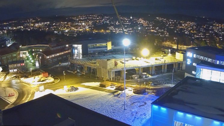 The construction of Morrow Research Center. Photo: J. B. Ugland.