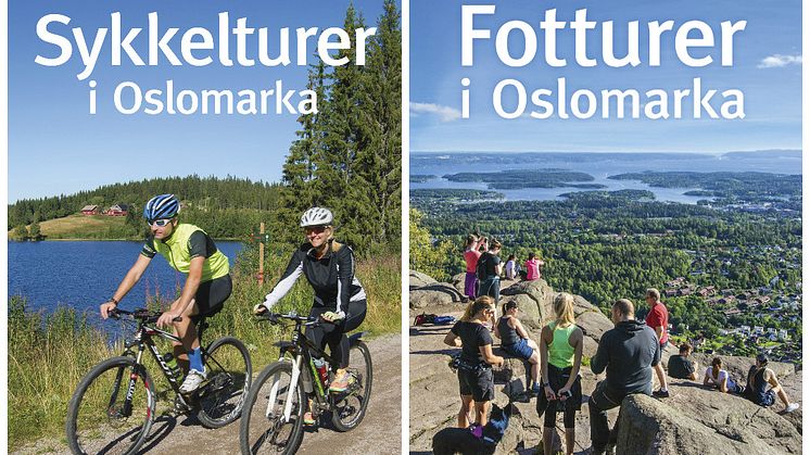 Sykle eller gå? Det bugner av tips til flotte turer i disse to bøkene av Harlem, Unneberg og Molde.