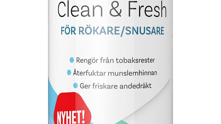 Nyhet på apotek! Clinomyn Clean & Fresh – en helt ny munskölj för rökare och snusare