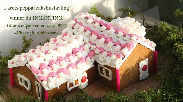 Älvsbyhus gör gott - tävla genom att bygga ett pepparkakshus och vinn INGENTING