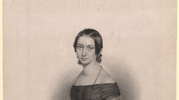 Clara Wieck- Lithografie von 1838