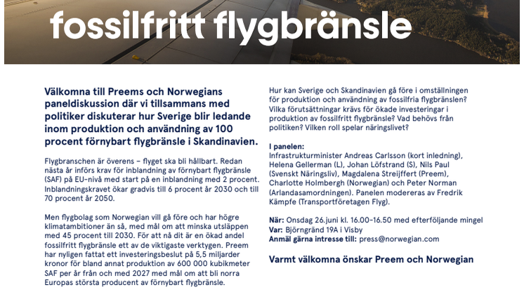Välkommen till Norwegians och Preems panel om fossilfritt flygbränsle.pdf