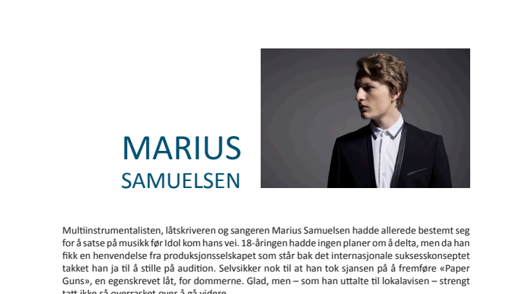 Marius Samuelsen BIO