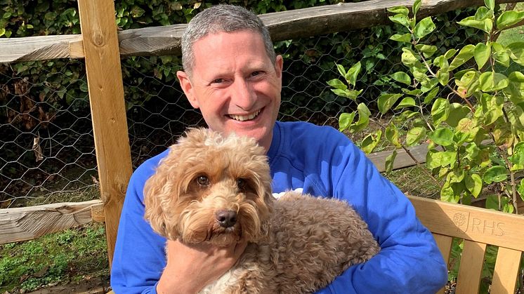 Jason parker with his cockapoo Ralph