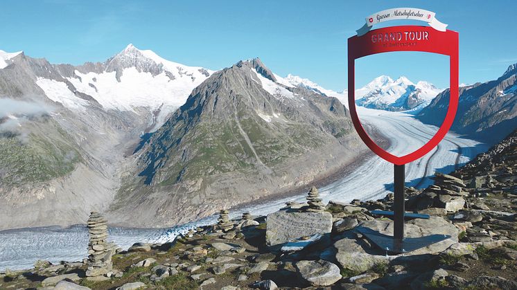 Foto-Spot der Grand Tour of Switzerland am Aletschgletscher 