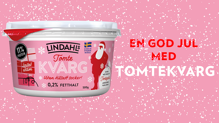 Nu kommer en proteinrik tomtekvarg med smak av jordgubb och vanilj - en välbekant julsmak för de flesta godisälskare.