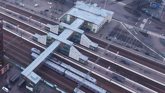 Stationsområdet Västerås. Fotograf Bo Lundvang.