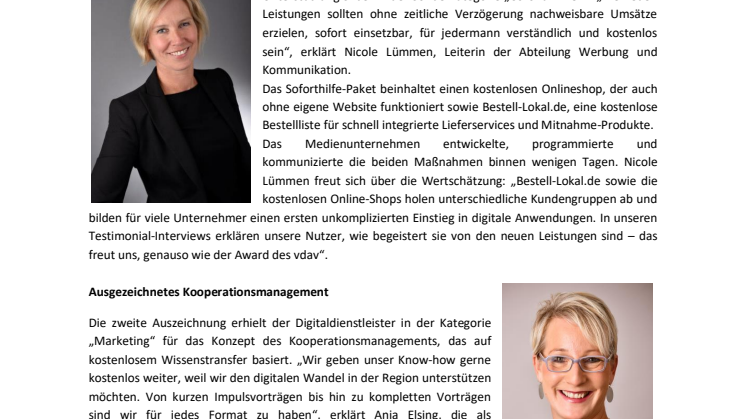 Verzeichnismedienpreis 2020: Sutter LOCAL MEDIA zweifach ausgezeichnet