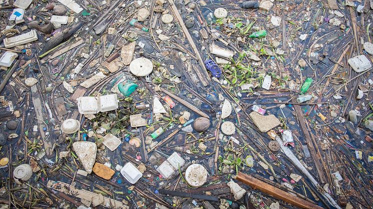 Plastic junk in Thailand's Chao Phraya river [Credit: iStockphoto_Sayan_Moongklang]
