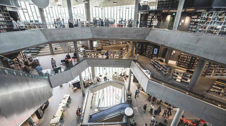 Vinner Oslos nye hovedbibliotek verdens gjeveste bibliotekpris? Foto: Erik Thallaug