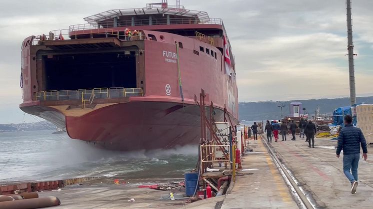 Launching of the new Scandlines zero direct emissions ferry Futura (PR24)