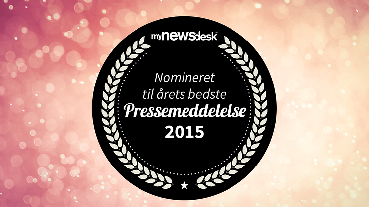 Her er de nominerede til "Årets Pressemeddelelse" 2015!