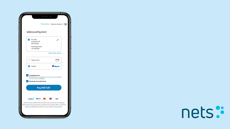 Nets integrerar PayPal som betalsätt för e-handel
