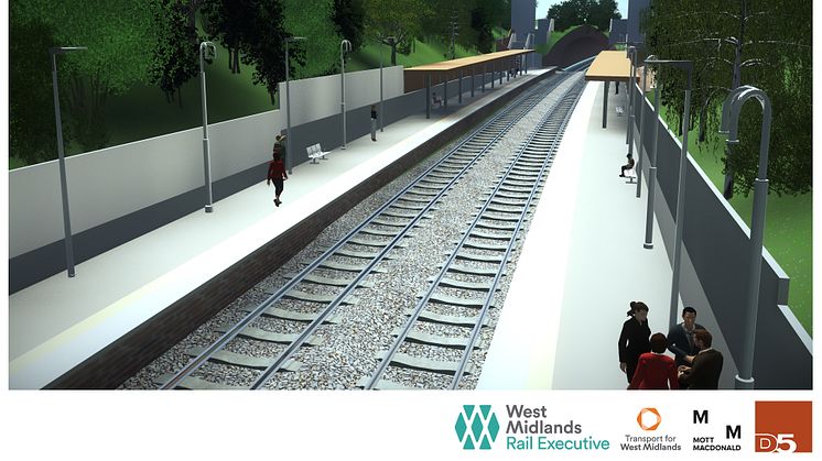 An artist's impression of Moseley station