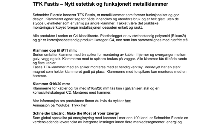 TFK Fastis – Nytt estetisk og funksjonelt metallklammer 