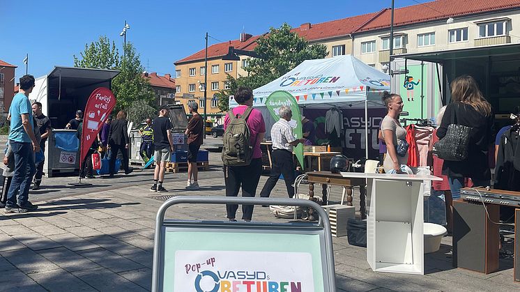 Nobeltorget var en av hållplatserna med flest besökare under våren.