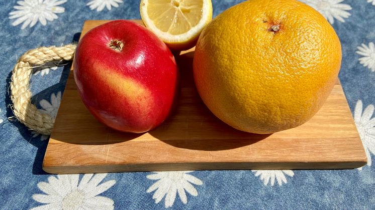 Äpple och citrusfrukter