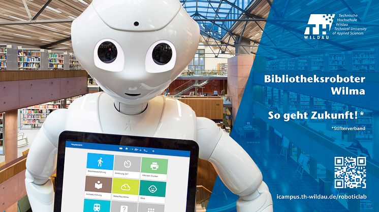 Bibliotheksroboter Wilma der TH Wildau (Foto: H. Wiechers)