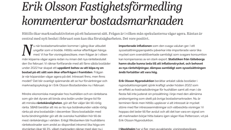 Erik Olsson Fastighetsförmedling kommenterar bostadsmarknaden 26 jan 23.pdf