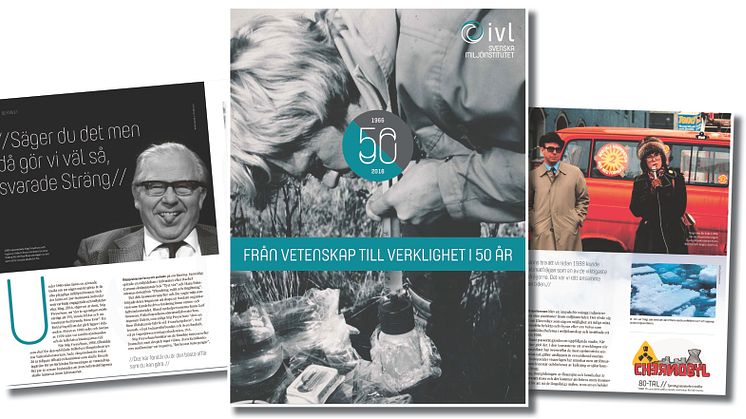 50 år i miljöns frontlinje – IVL lanserar jubileumsskrift