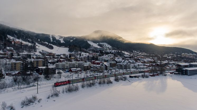 Snälltåget vid Åre station