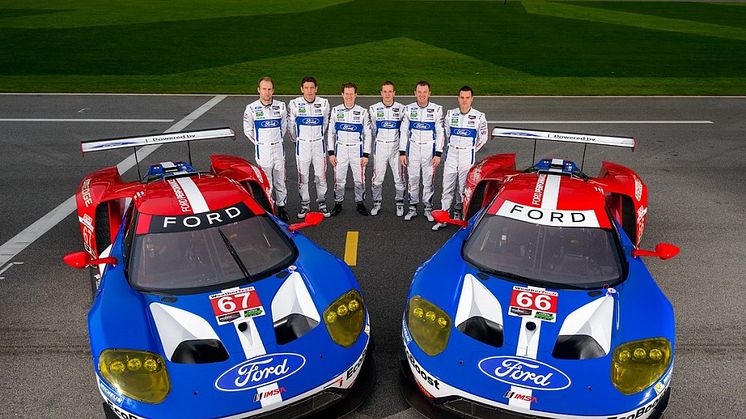 A Ford Chip Ganassi Racing bemutatta a Ford GT versenyzőit. négyen állnak rajthoz az IMSA WeatherTech SportsCar Bajnokságon