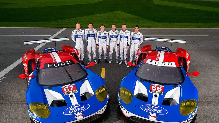 A Ford Chip Ganassi Racing bemutatta a Ford GT versenyzőit