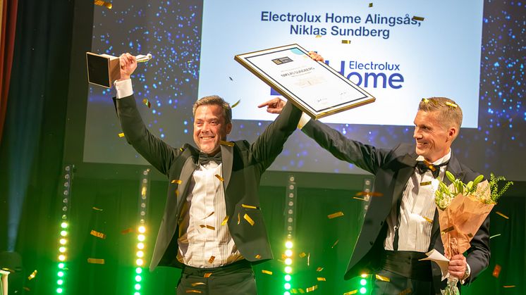 Niklas Sundberg på Electrolux Home i Alingsås är årets franchisetagare 2023