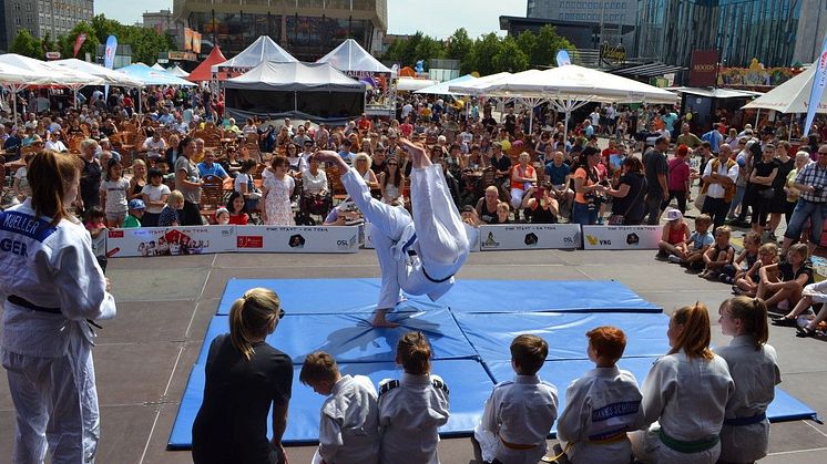 Sporttag beim Leipziger Stadtfest auf dem Augustusplatz - Foto: Olympiasport Leipzig GmbH