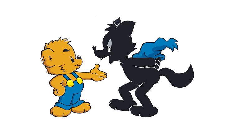 Bamse och Vargen. Copyright: Rune Andréasson.