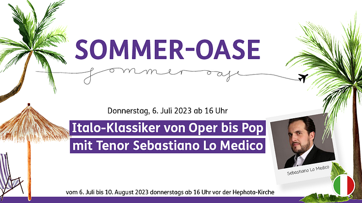 Sommer-Oase: Sebastiano Lo Medico 