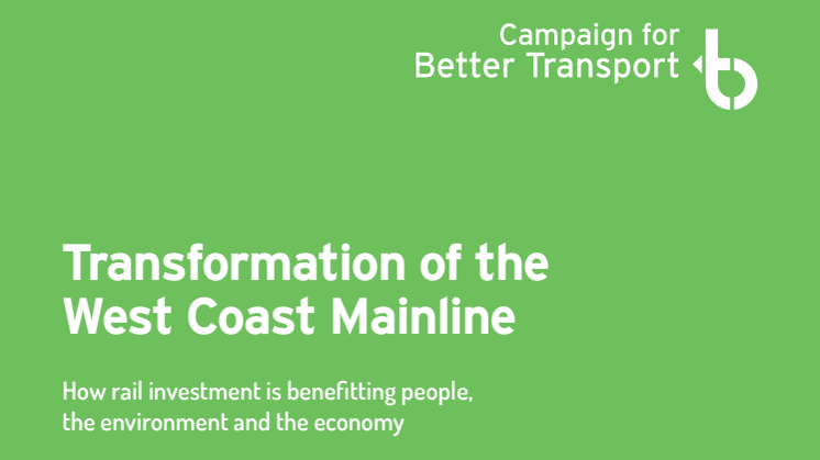 Transformation of the West Coast Mainline