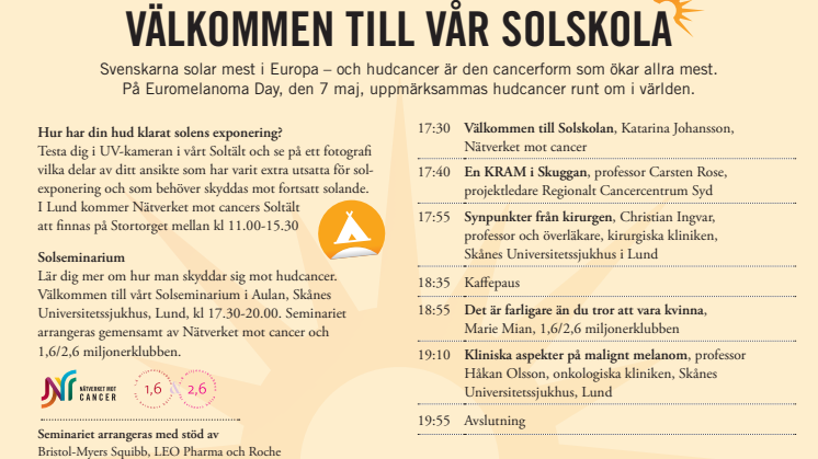 Solskolan besöker Lund 7 maj - Soltältet på Stortorget och Solseminarium på kvällen