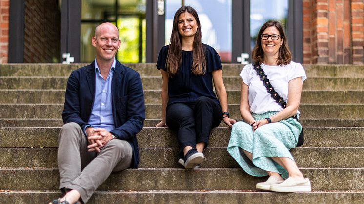 Bilden från vänster: John Sjöberg, Sofie Lundh och Johanna Wiking