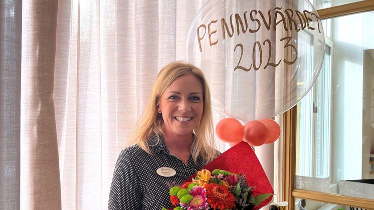 Anna-Linnéa "Nea" Olsson firades av kollegor för sin vinst av Pennsvärdet 2023