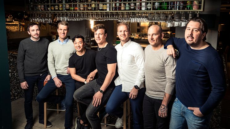 Kandidaterna Bocuse d´Or Sverige 2017. Fr v: Jonas Lagerström, Andreas Edlund, Pi Le, Thomas Sjögren, Sebastian Gibrand, Jonas Dahlbom och Christofer Bengtsson. Saknas på bilden, Edin Dzemat. Photo Cred: Victor Fremling