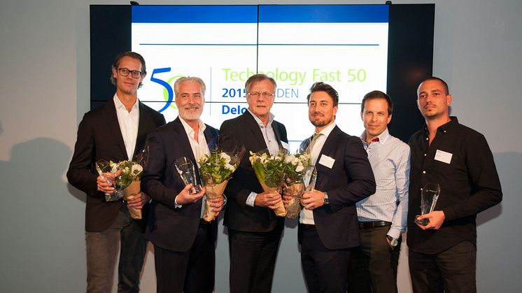 Deloitte Sweden Technology Fast 50 2015 - topp 5